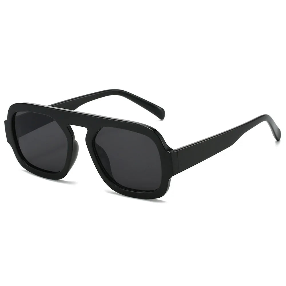 Retro Pilot Square Fashion Shades | Color Tint | UV400 Protection | UNISEX