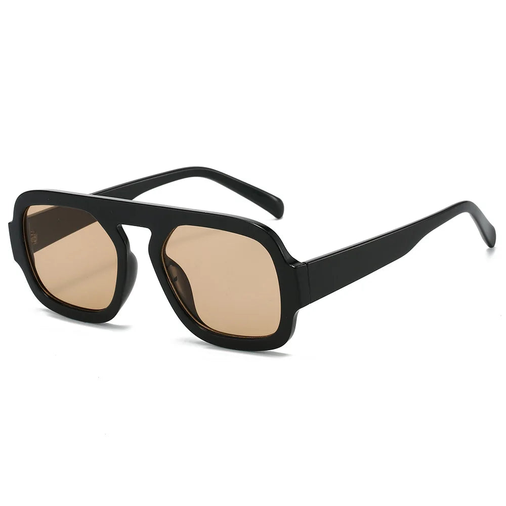 Retro Pilot Square Fashion Shades | Color Tint | UV400 Protection | UNISEX