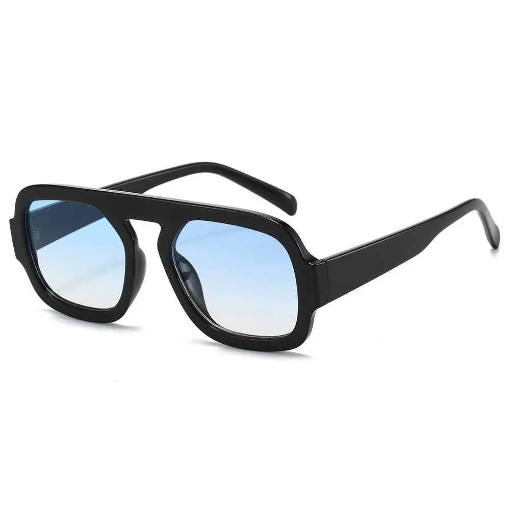 Retro Pilot Square Fashion Shades | Color Tint | UV400 Protection | UNISEX